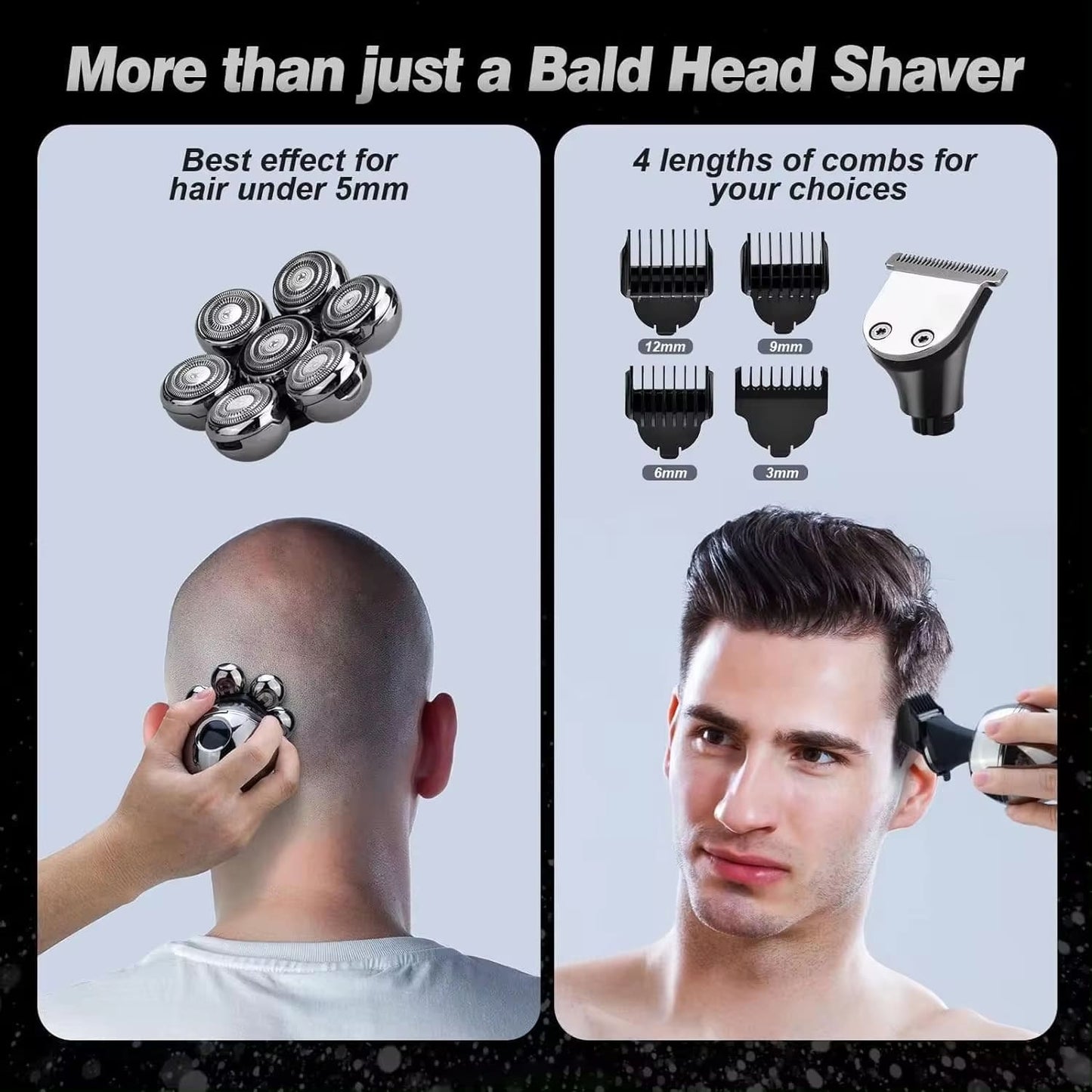 BladeRunner 7D Electric Shaver – 5-in-1 Grooming Kit for Men