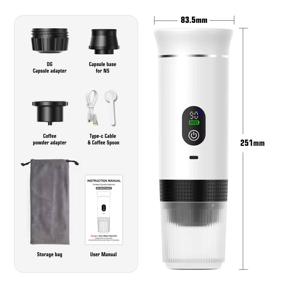 BrewMate Go 3-in-1 Portable Espresso Maker