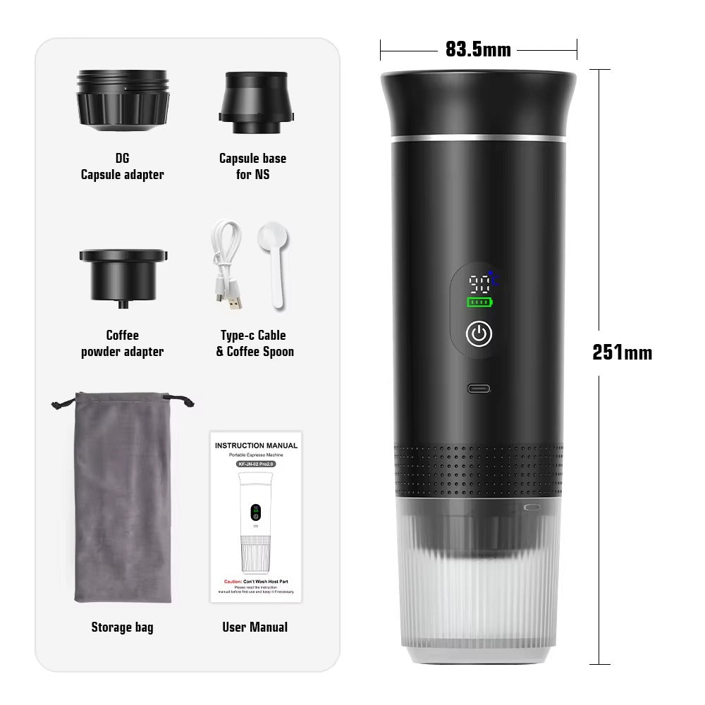 BrewMate Go 3-in-1 Portable Espresso Maker