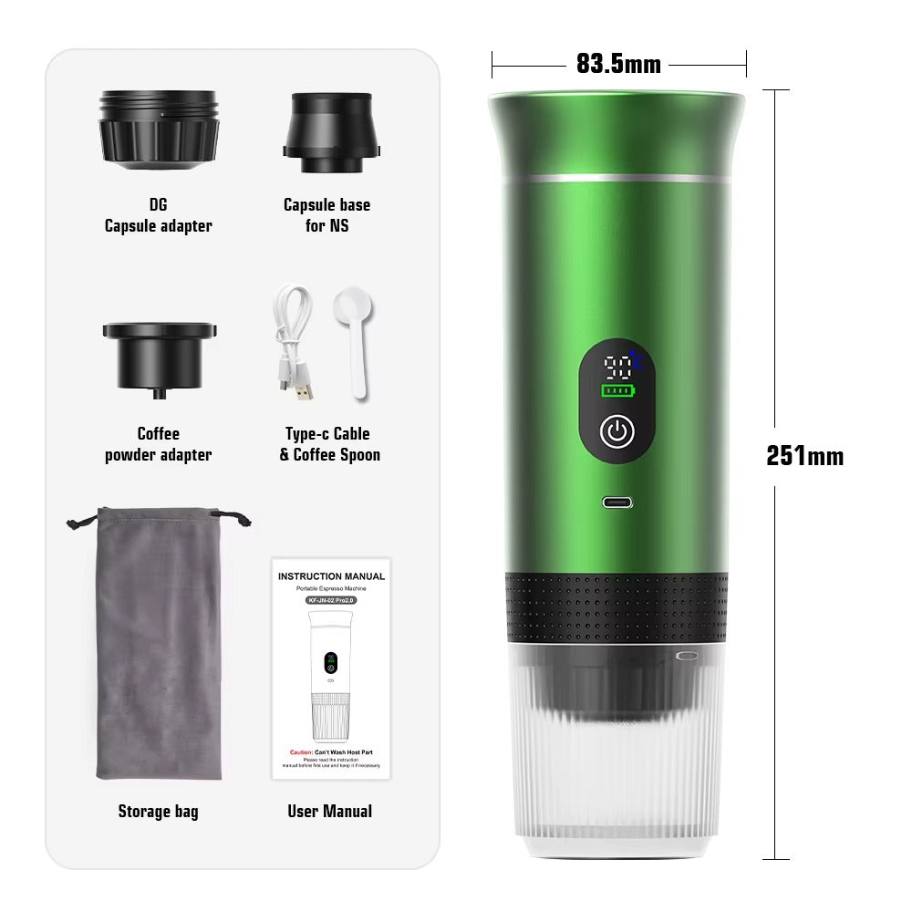BrewMate Go 3-in-1 Portable Espresso Maker