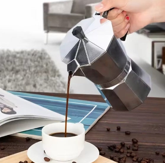 300ml Classic Stovetop Espresso Maker – Italian Style Moka Pot