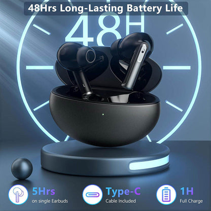 EchoNova Pro Earbuds – Dual Noise Cancellation, Rich Sound & All-Day Comfort