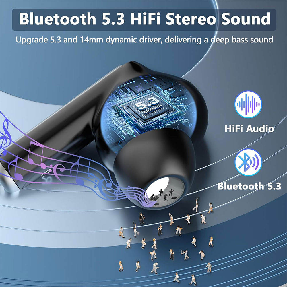 EchoNova Pro Earbuds – Dual Noise Cancellation, Rich Sound & All-Day Comfort