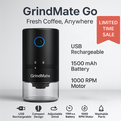 GrindMate Go – Portable Electric Coffee Grinder
