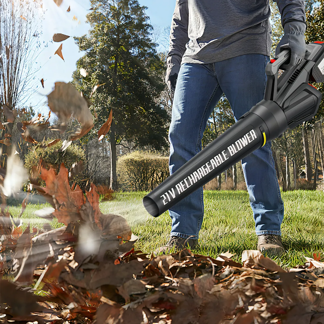 LeafMaster Pro 21V Cordless Blower – Compact & Powerful Garden Cleaning Tool