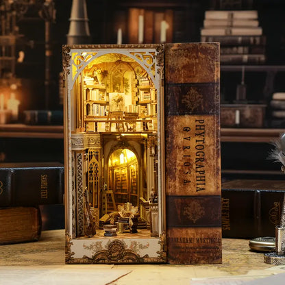 Craftoria Book Nook – DIY 3D Wooden Puzzle Miniature Bookshelf Insert