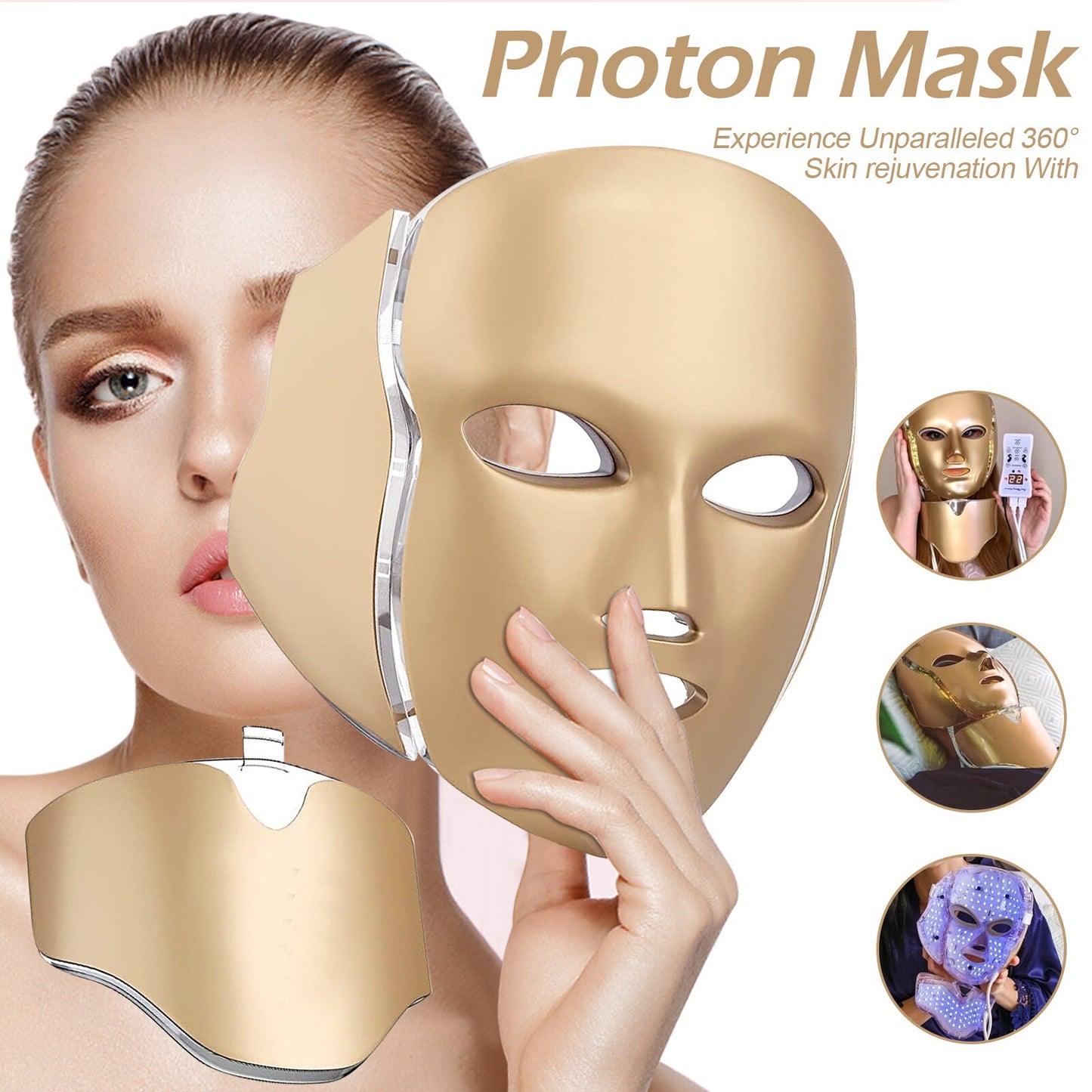 HaloForge: 7 Color LED Face Mask