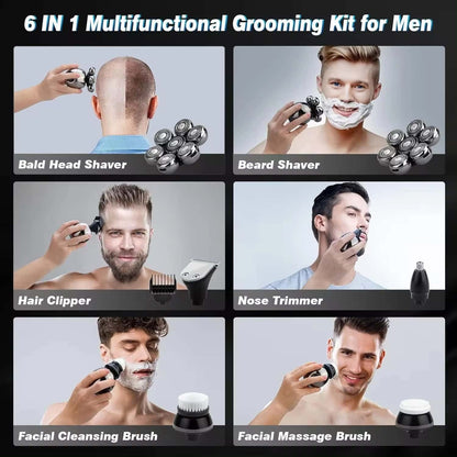 BladeRunner 7D Electric Shaver – 5-in-1 Grooming Kit for Men